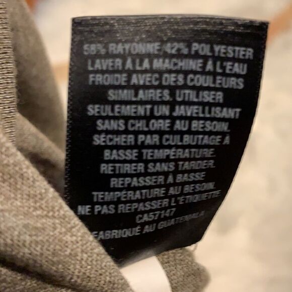 Massimo medium long sleeve v-neck light brown T-shirt - Picture 6 of 7